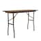 Correll CF Melamine Folding Tables 18x48 Medium Oak CF1848M-06 - alternate 7